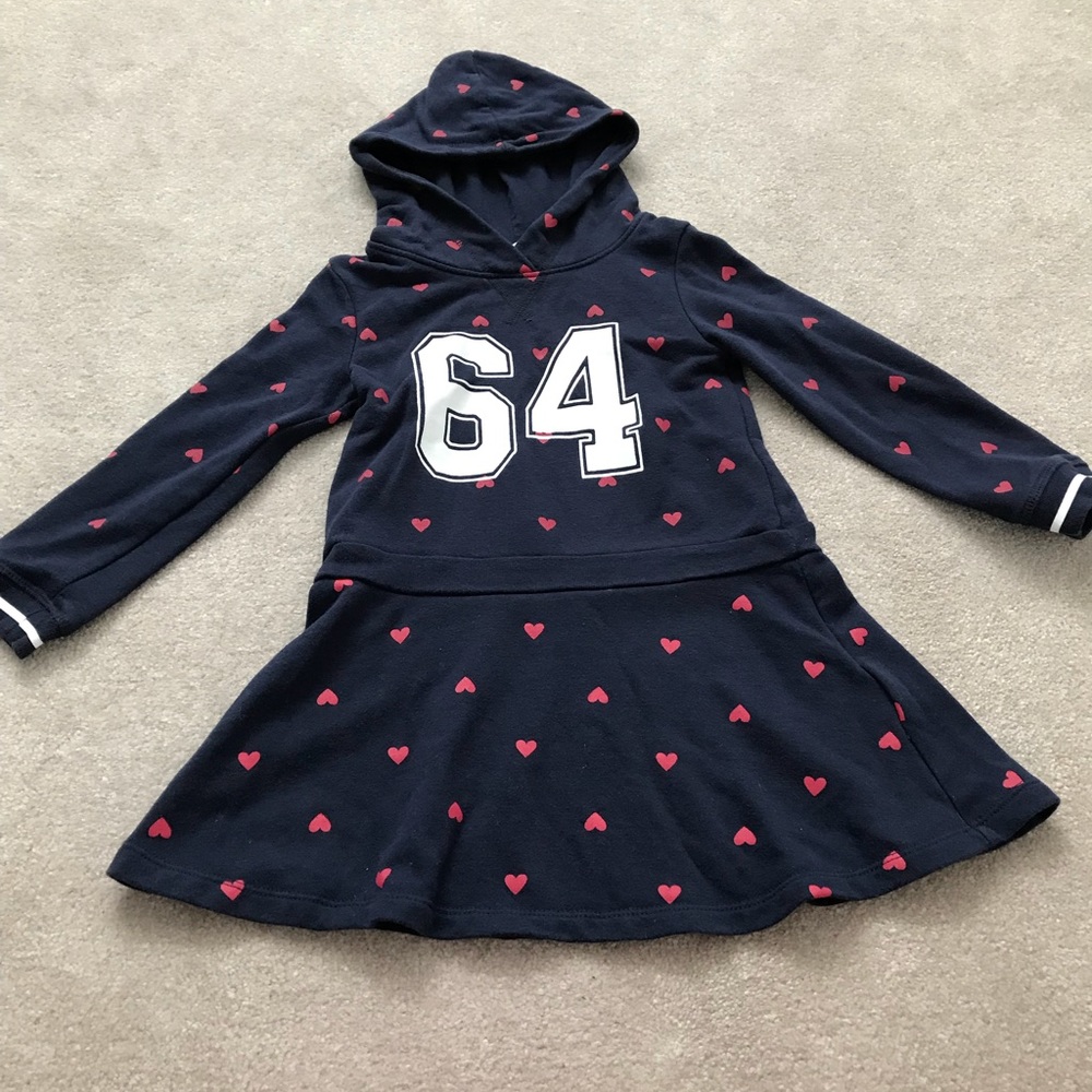 Long Sleeve Hooded Sweater  Dress